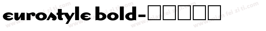 eurostyle bold字体转换